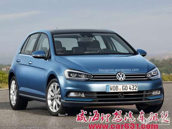 海外曝新款高尔夫渲染图 搭1.5T发动机代替1.4TSI和1.6TDI