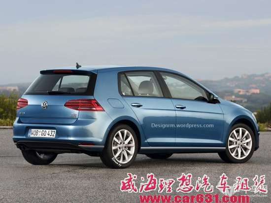 海外曝新款高尔夫渲染图 搭1.5T发动机代替1.4TSI和1.6TDI