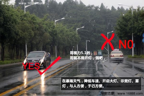 雨天驾驶技巧 保持视野清晰注意前窗除雾